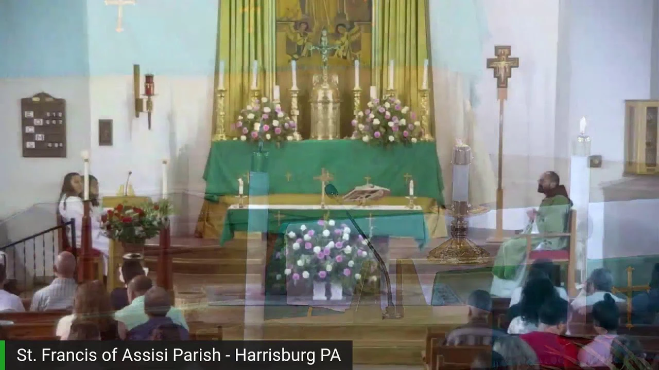 St. Francis of Assisi parishioners at Sunday Mass