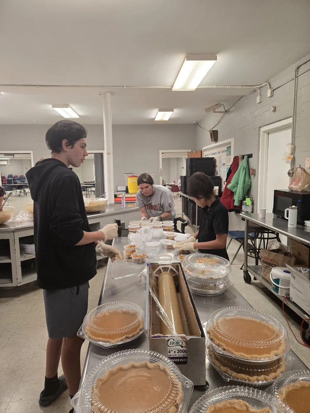 A volunteer in the St. Francis soup kitchen on Market Street, Allison Hill