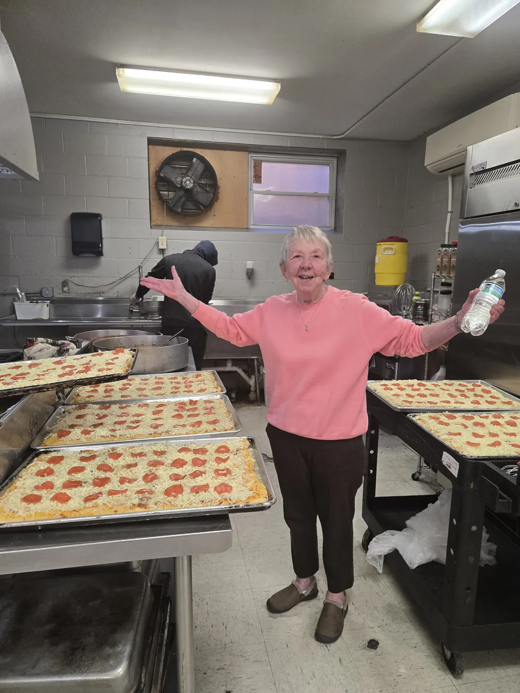 A volunteer in the St. Francis soup kitchen on Market Street, Allison Hill