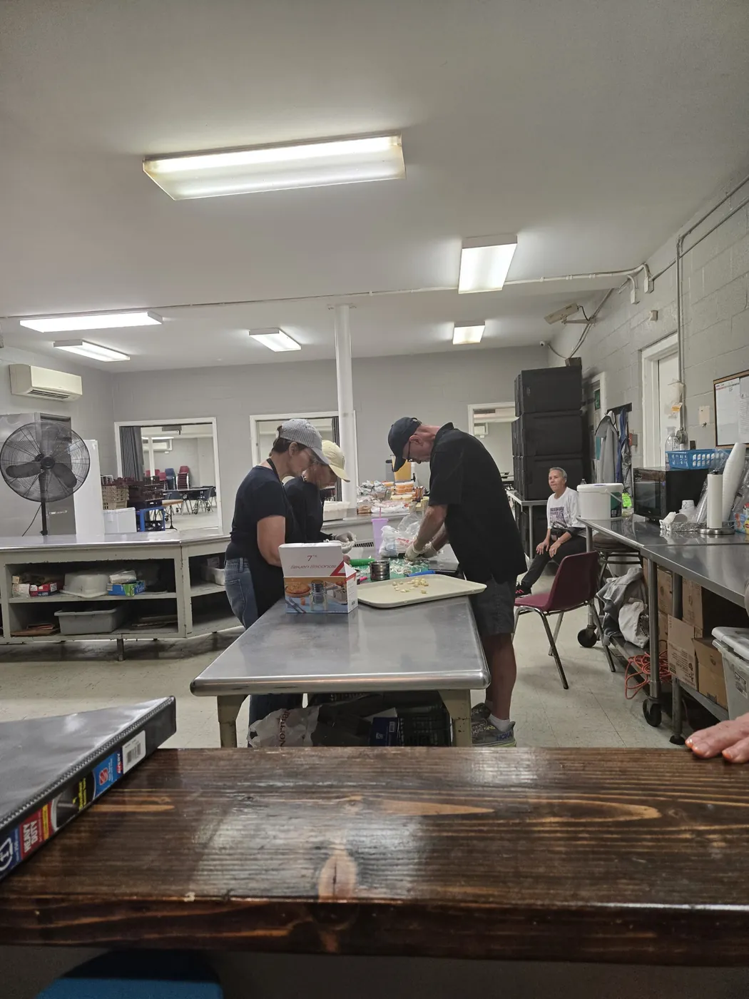 A volunteer in the St. Francis soup kitchen on Market Street, Allison Hill