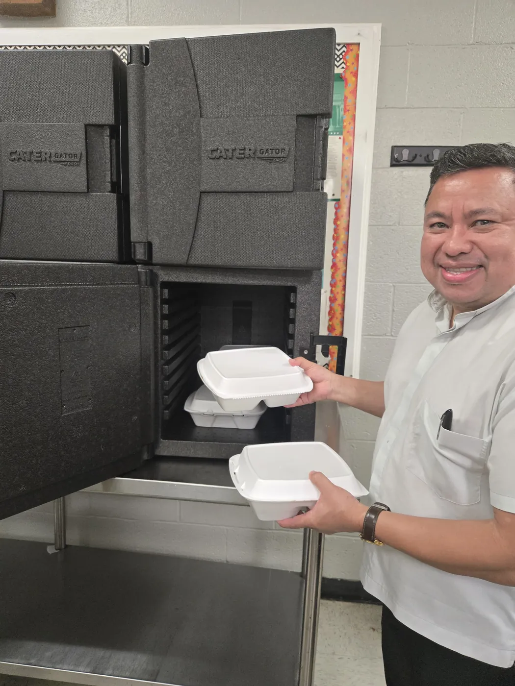 A volunteer in the St. Francis soup kitchen on Market Street, Allison Hill