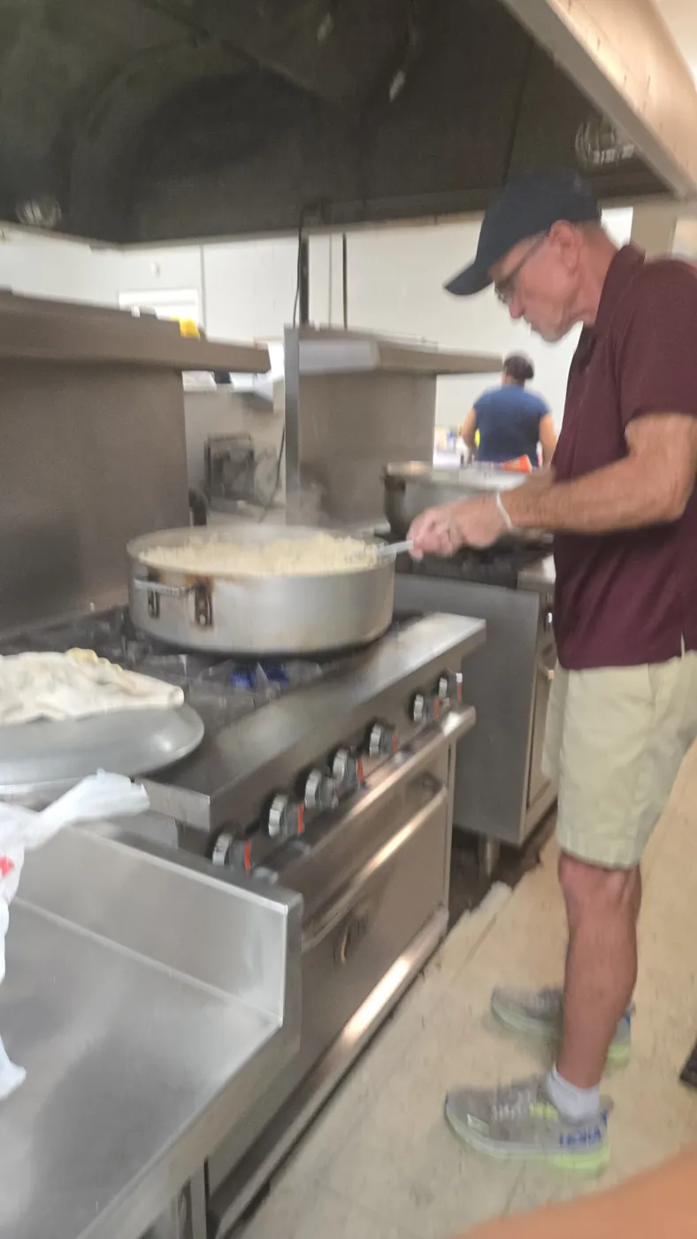 A volunteer in the St. Francis soup kitchen on Market Street, Allison Hill