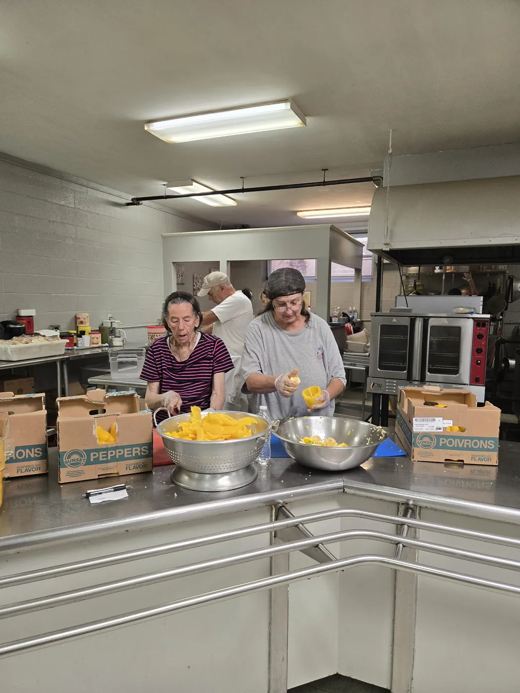 A volunteer in the St. Francis soup kitchen on Market Street, Allison Hill