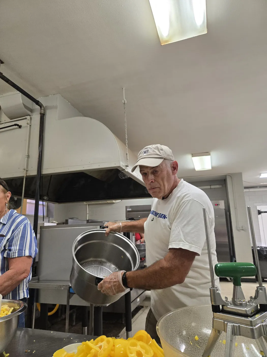 A volunteer in the St. Francis soup kitchen on Market Street, Allison Hill