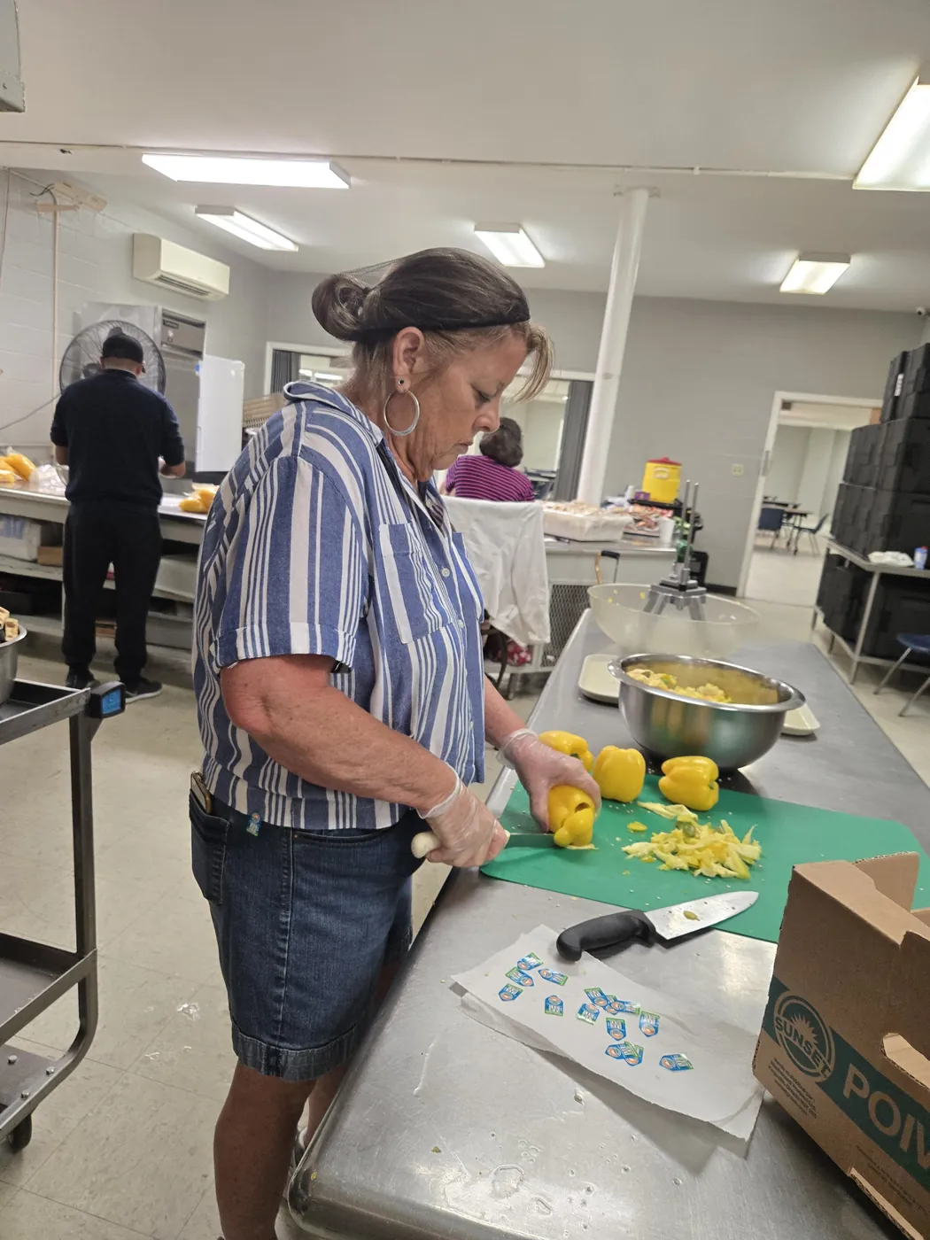 A volunteer in the St. Francis soup kitchen on Market Street, Allison Hill