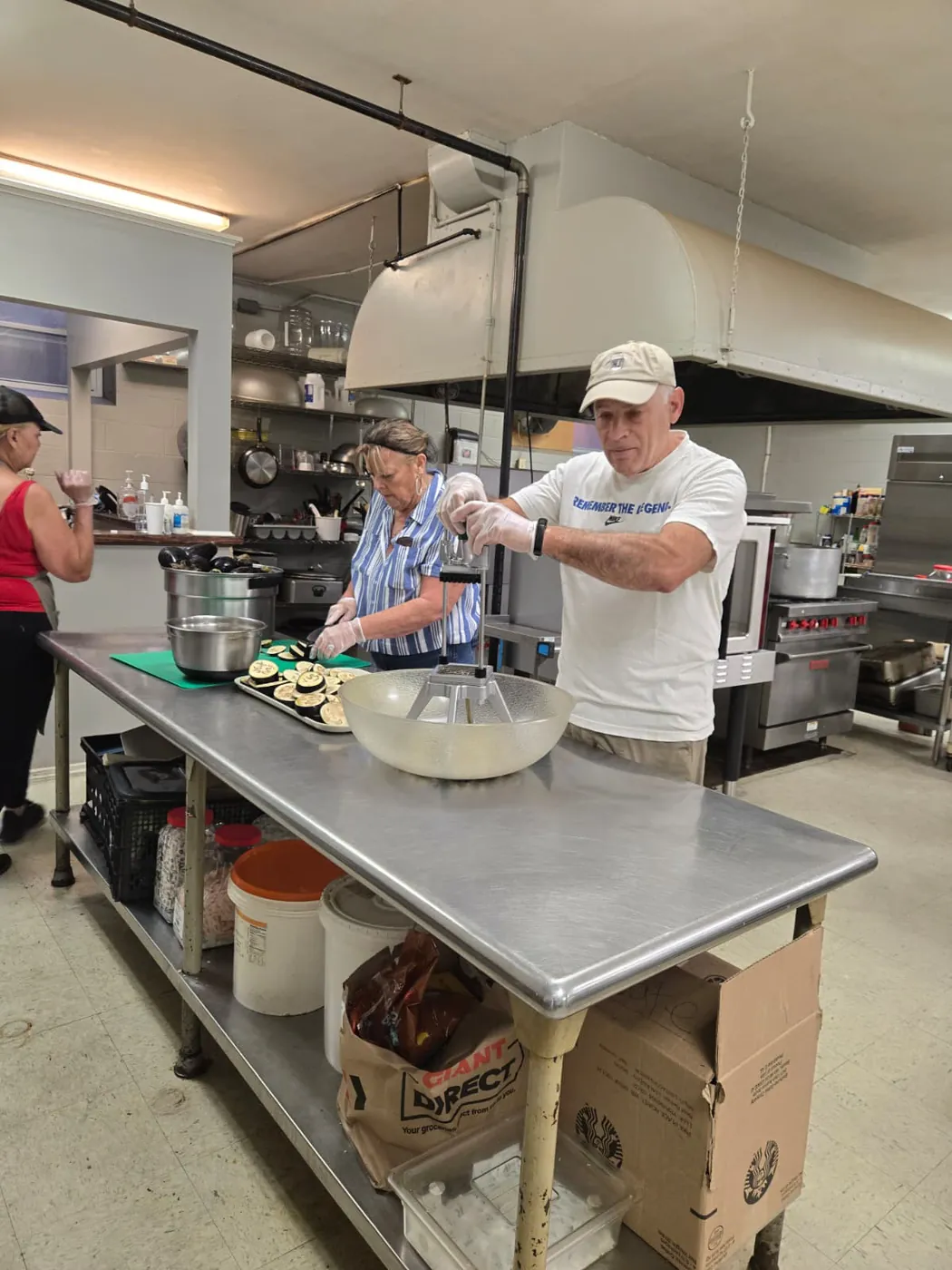 A volunteer in the St. Francis soup kitchen on Market Street, Allison Hill