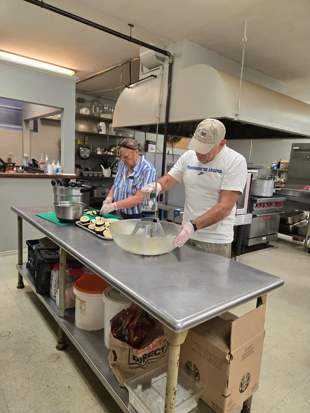 A volunteer in the St. Francis soup kitchen on Market Street, Allison Hill