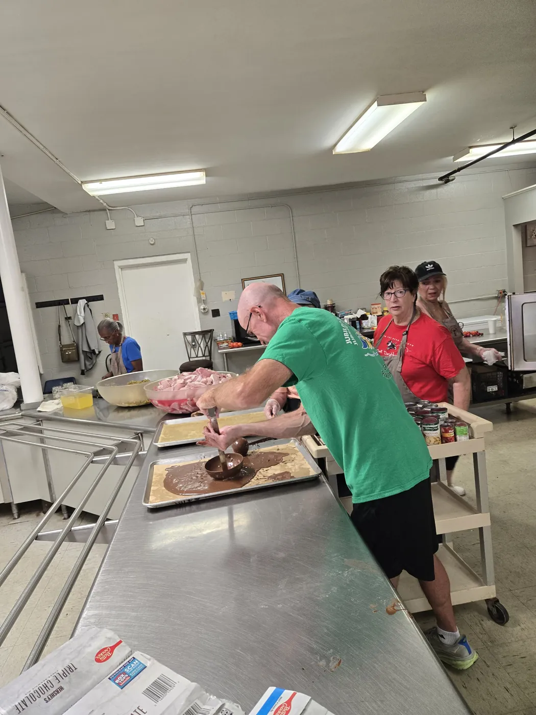 A volunteer in the St. Francis soup kitchen on Market Street, Allison Hill