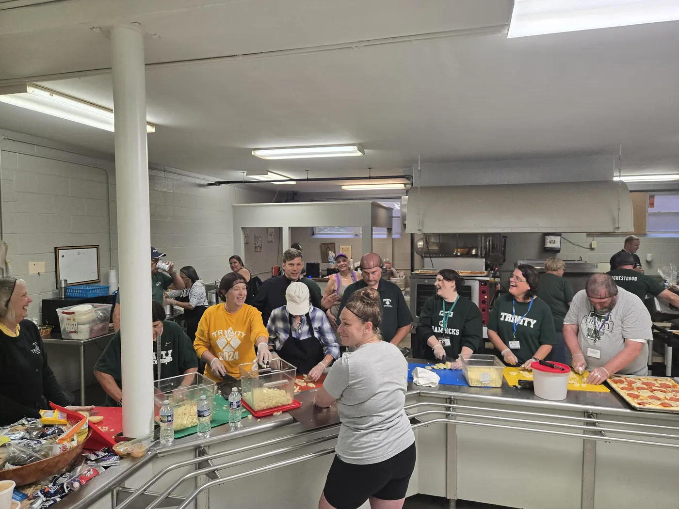 A volunteer in the St. Francis soup kitchen on Market Street, Allison Hill