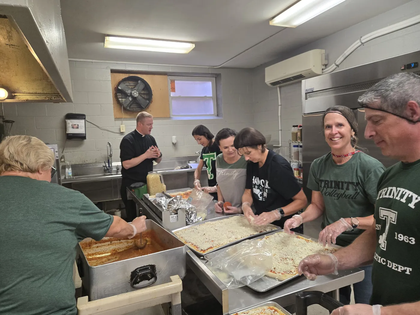 A volunteer in the St. Francis soup kitchen on Market Street, Allison Hill