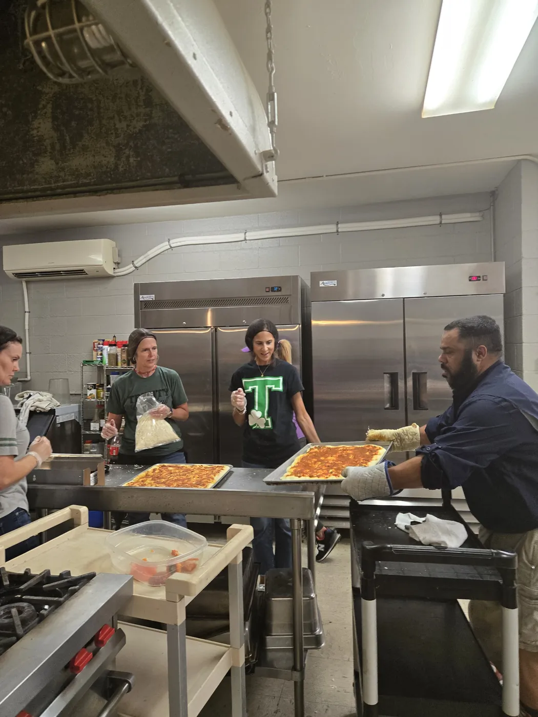 A volunteer in the St. Francis soup kitchen on Market Street, Allison Hill
